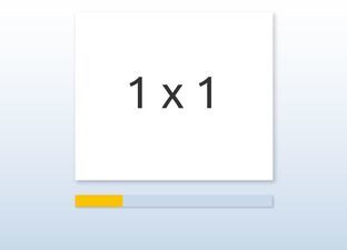 Flash cards Multiplication table of 1