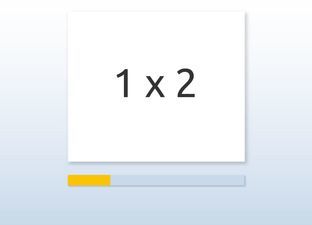 Flash cards Multiplication table of 2