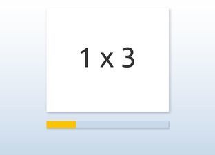 Flash cards Multiplication table of 3