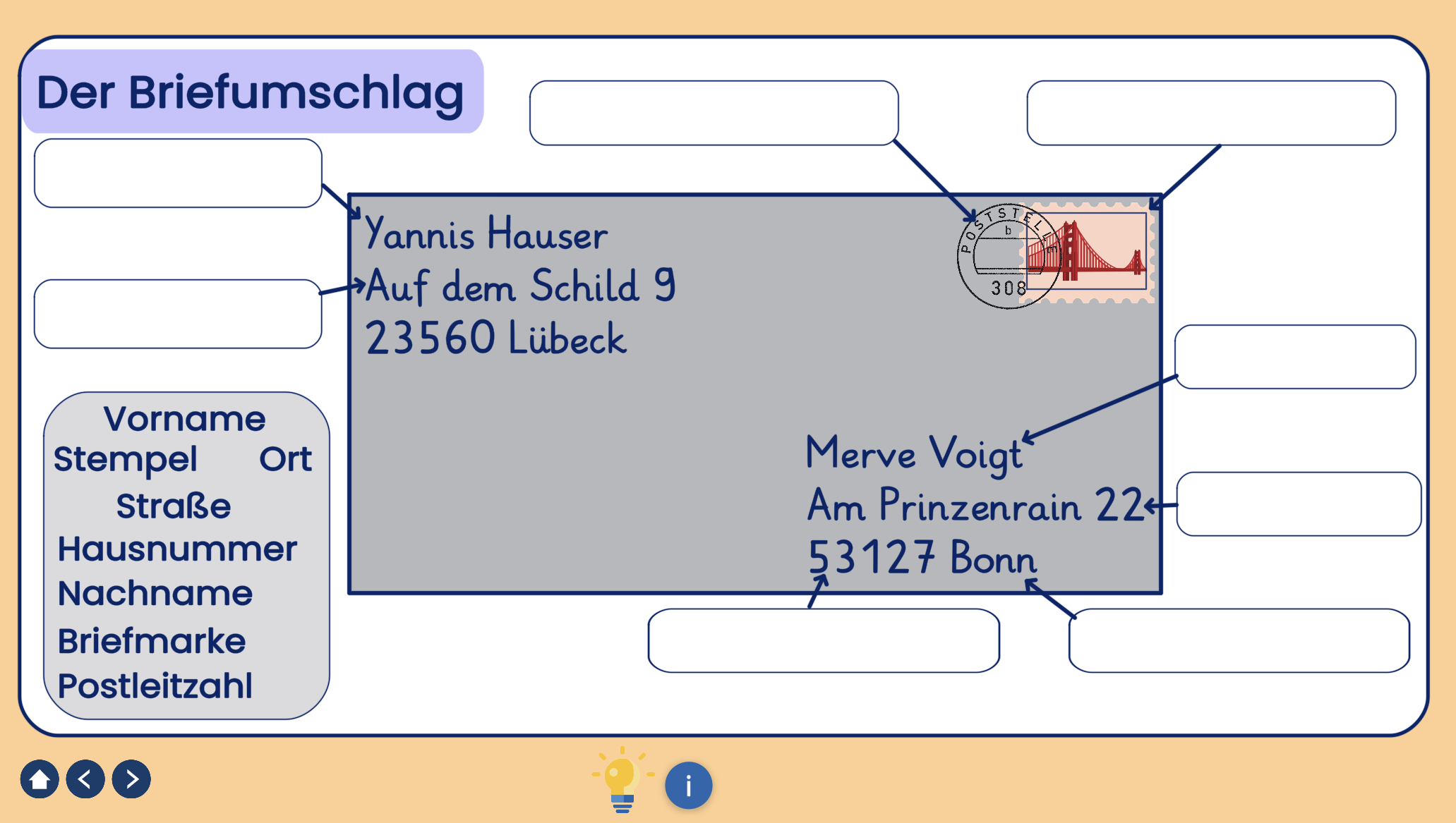 Briefe und Postkarten schreiben - Teil 1