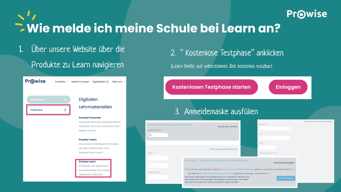 Registrierung & Anmeldung