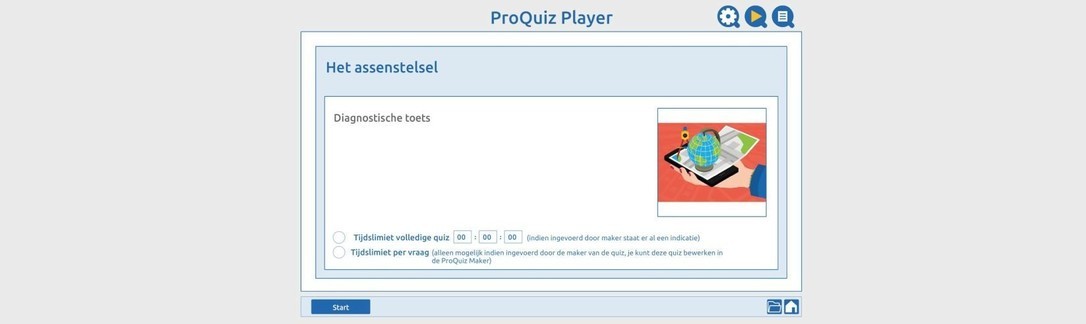 Diagnostische toets assenstelsel