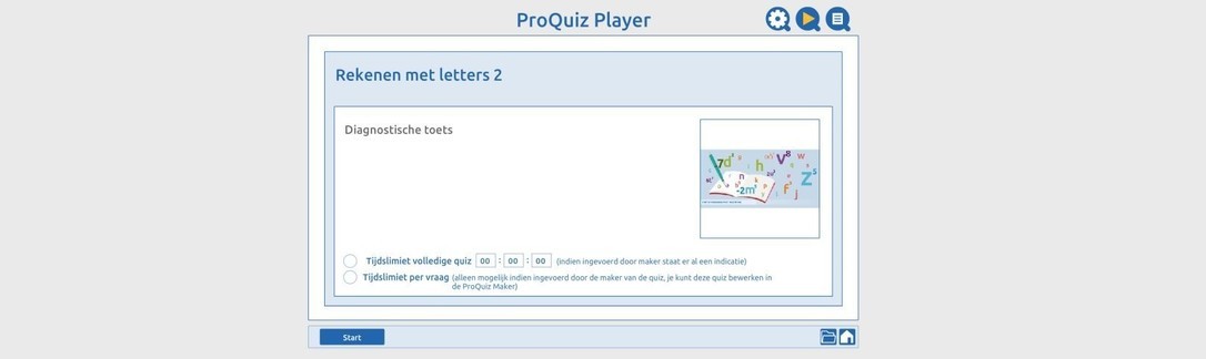 Diagnostische toets letterrekenen 2