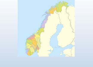 Topographie Norwegen