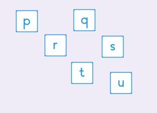 Het alfabet P t/m U - Beweeg & leer