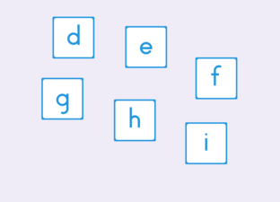 Het alfabet D t/m I - Beweeg & leer