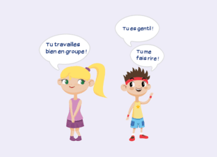 Petites cartes des compliments