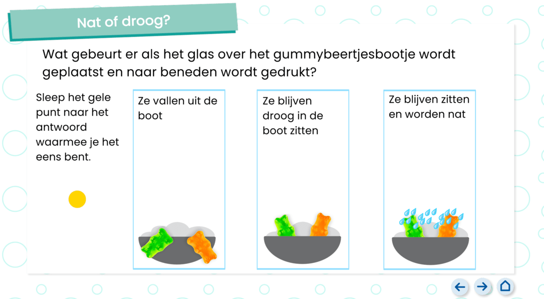 Twee gummybeertjes gaan duiken