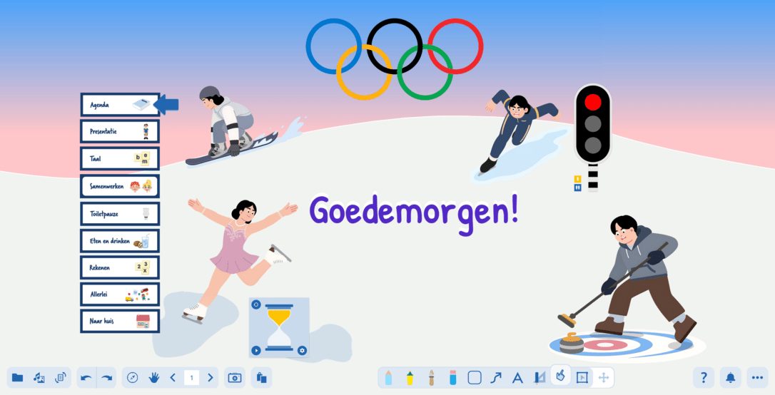 Welkomstpagina Olympische Winterspelen