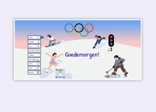 Welkomstpagina Olympische Winterspelen